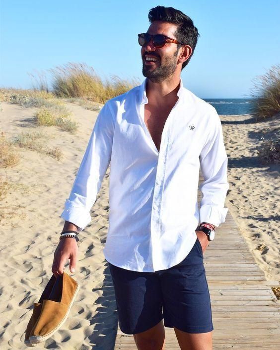 beach wedding attire for guests men