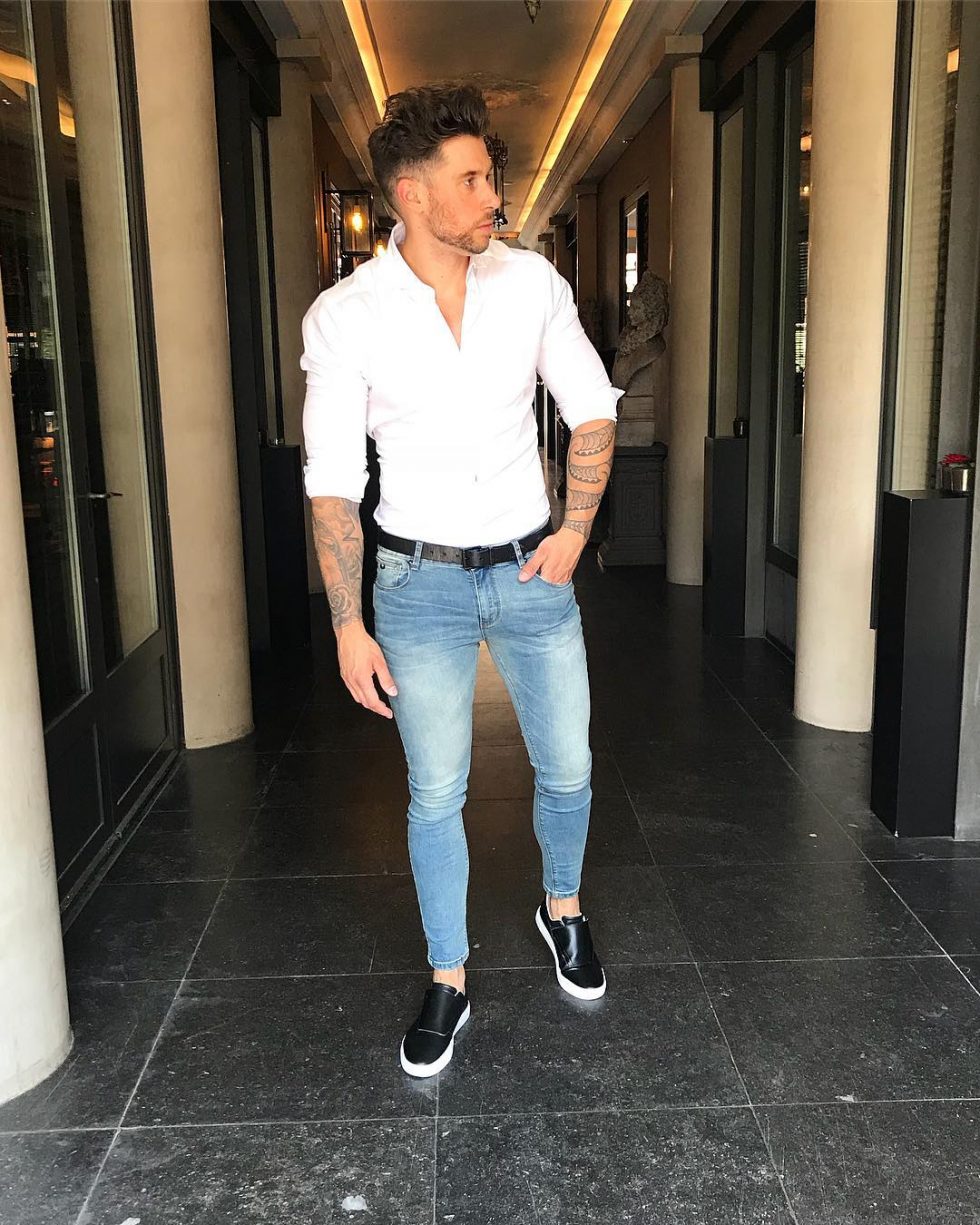 white shirt ideas men