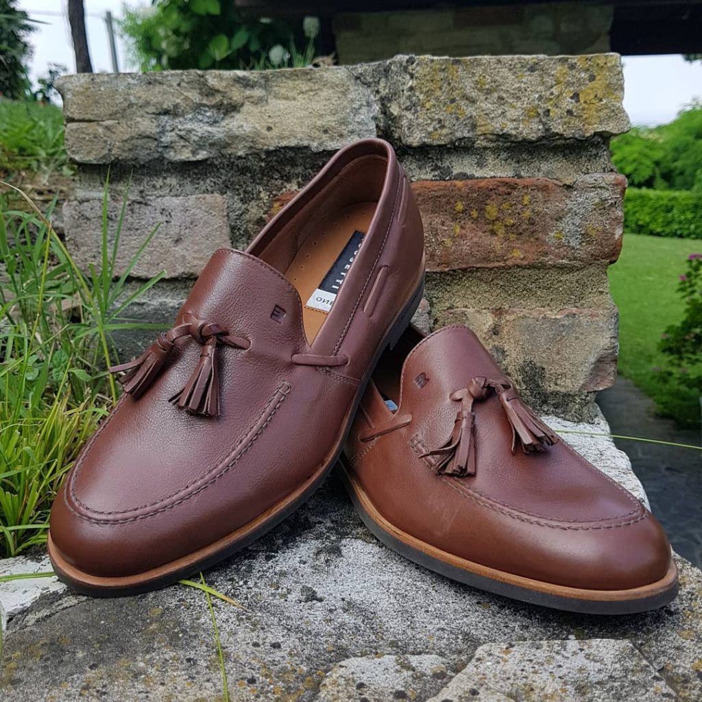 Brown boat shoes