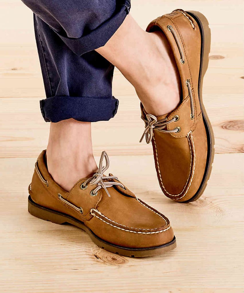 Suede boat shoes