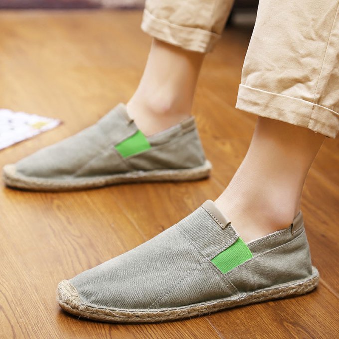 Gray espadrilles