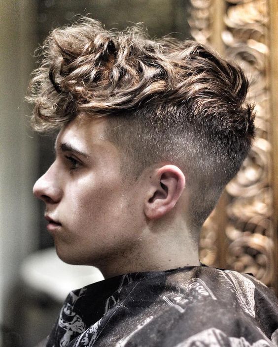 Messy Fringe with Bald Fade Undercut 1