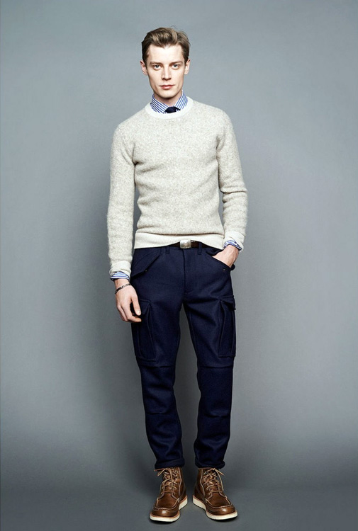 gray sweater mens outfit