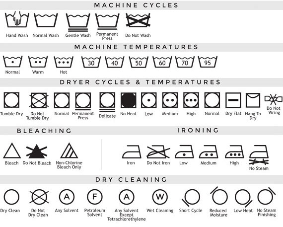 Leather Jacket Wash Label 