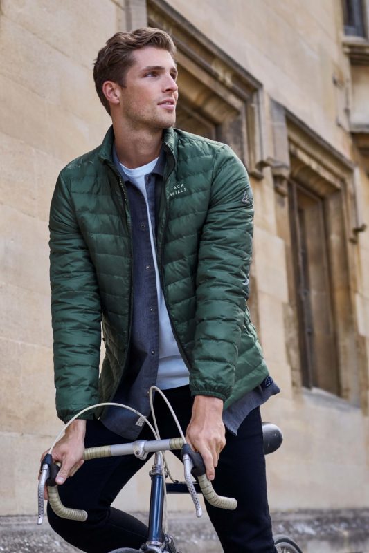 cycling puffer jacket