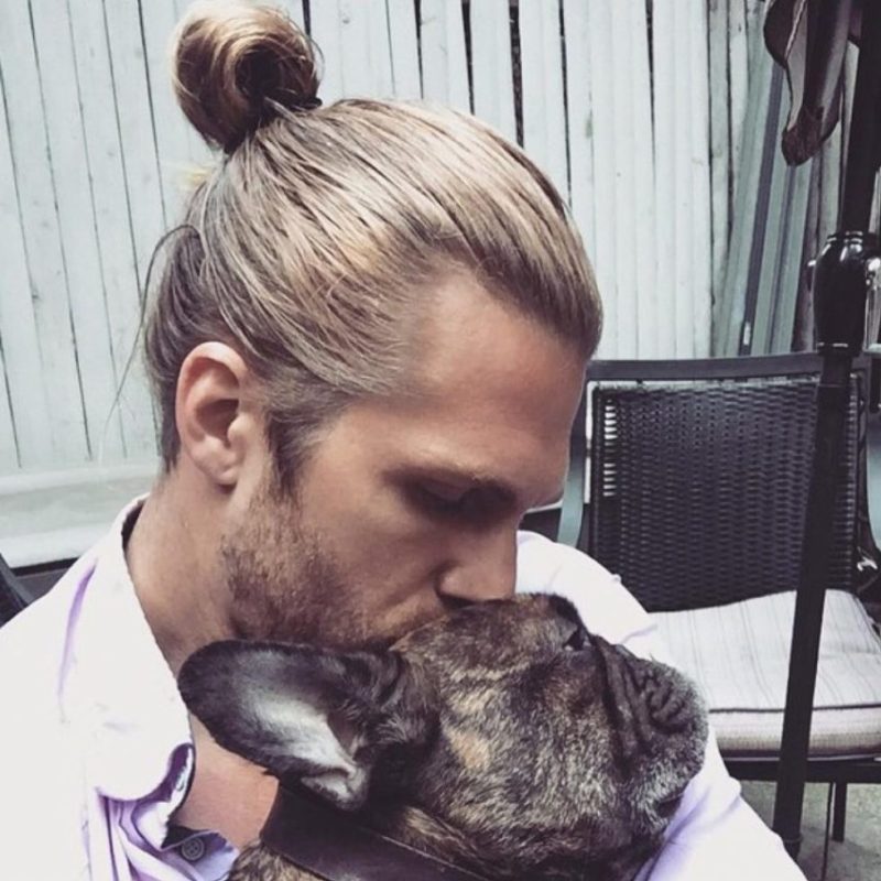 Slicked Back + Samurai Man Bun 1