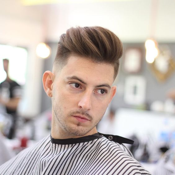 Mid Skin Taper Fade Pompadour 1 - winter hairstyle