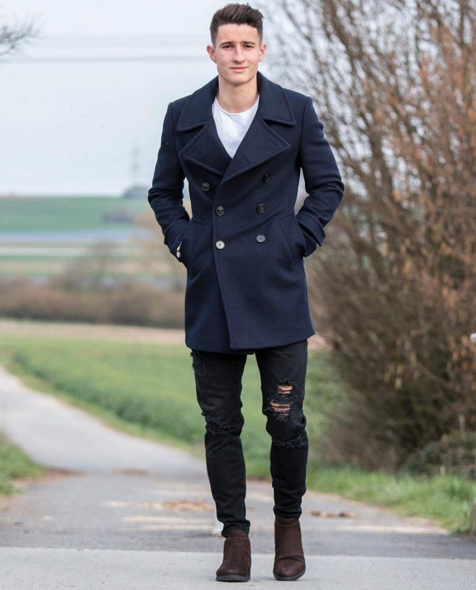 50 Peacoat Outfit Ideas for Men Peacoat Outfit Ideas