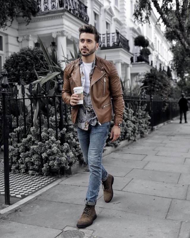 men's casual style with boots