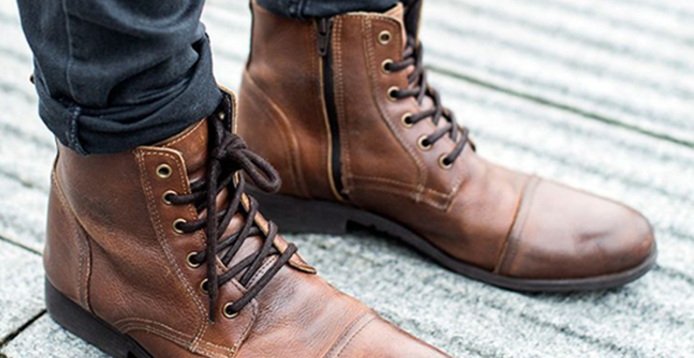 men's casual outfit with boots