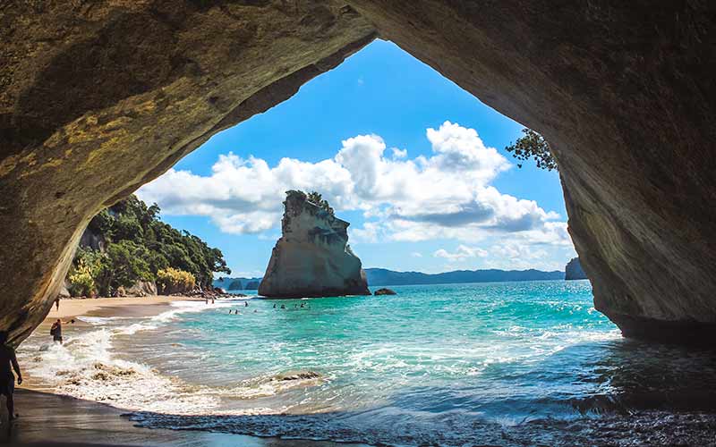 new zealand cathedral cove